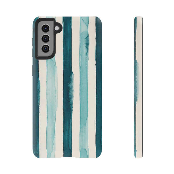 Tough Cute Green Stripes Phone Case, for IPhone 17 Pro Max | Iphone 17 Air, Iphone 16, IPhone 15, 14 13 12, Samsung Galaxy S26, S25, S24, S23