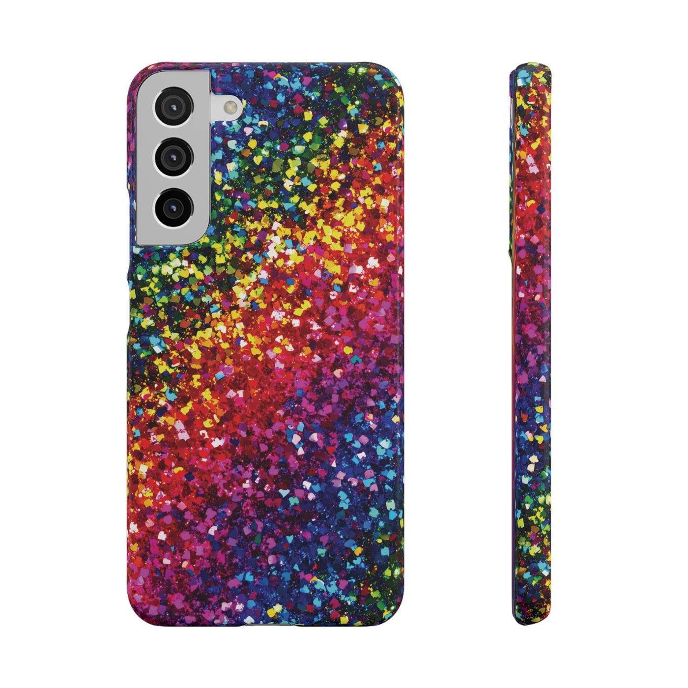 Snap Non-Glitter Muted Color Play on "Faux" Glitter Effect Cute Phone Cases for Samsung and Iphone, 16, 15, 14, S24, S23, S22, S21, S20, Plus and Ultra