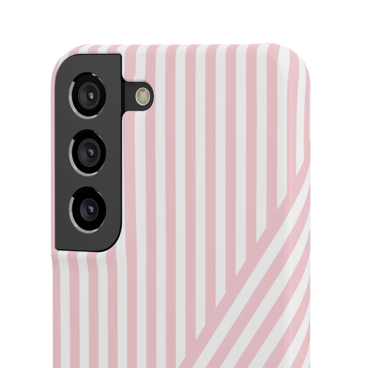 Aesthetic Sweet Pink Stripes Cute Phone Case Sleek Snap - For iPhone 17 Pro Max iPhone 16 Pro iPhone 15 Iphone 14 Plus 13 Pro 12 11 10 Gift
