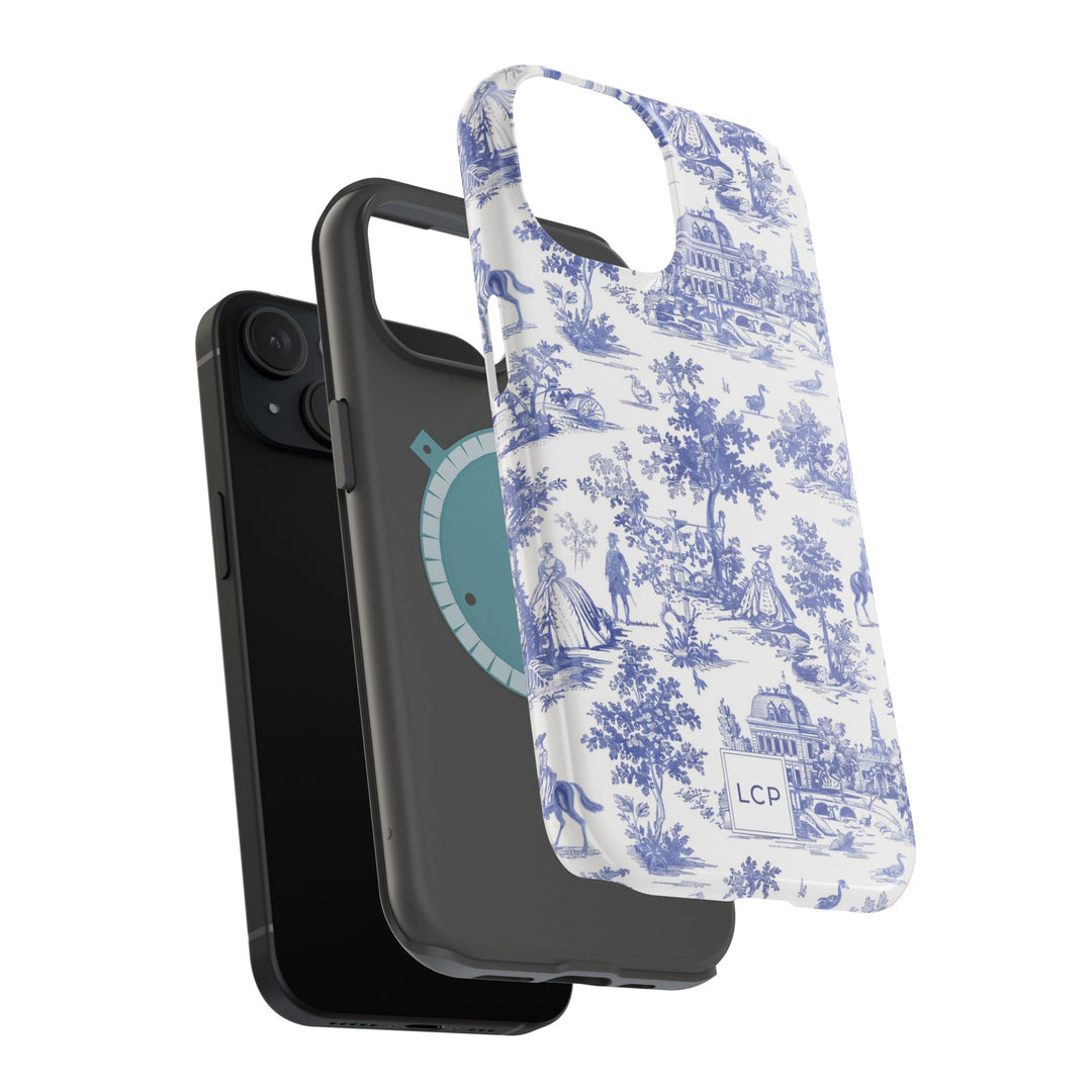 Custom Personalized French Toile Magsafe Phone Case for Iphone 18 - iPhone 17 Pro Max Air Plus 15 14 13 12 11, Samsung Galaxy Phone Cases - Studio40ParkLane