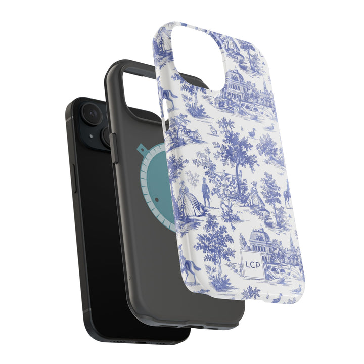 Custom Personalized French Toile Magsafe Phone Case for Iphone 18 - iPhone 17 Pro Max Air Plus 15 14 13 12 11, Samsung Galaxy Phone Cases - Studio40ParkLane