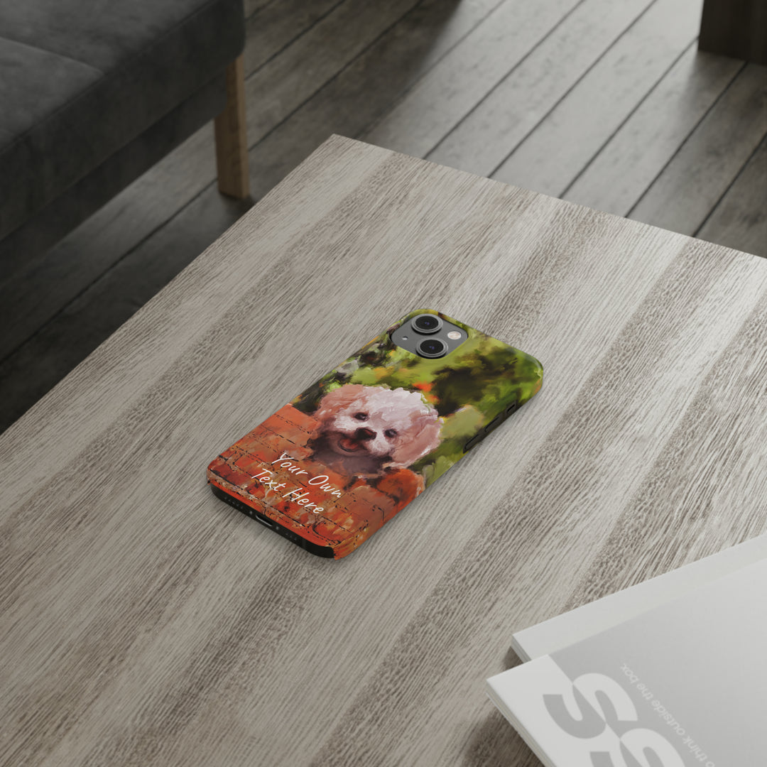 Slim Personalized Cute iPhone Cases - | iPhone 15 Case | iPhone 15 Pro Max Case, Iphone 14 Case, Iphone 14 Pro Max, Iphone 13, Bichon Frise Dog - Studio40ParkLane
