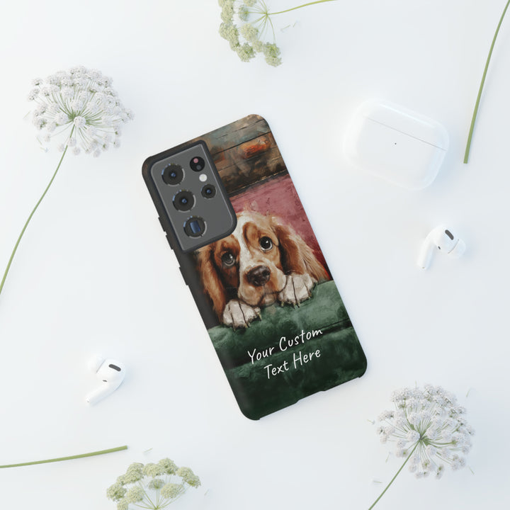 Personalize this Cute Samsung Phone Case | Cocker Spaniel Dog Samsung Phone Case | Galaxy S23, S22, S21, S20 | Customized Samsung Case - Studio40ParkLane
