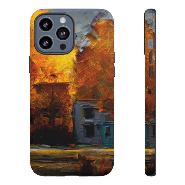 Impact Resistant, Fall Leaves Oil Painting, Cute Phone Cases for Samsung S24, S23, S22, S21, IPhone 15 pro Iphone 14 pro Iphone 13 IPhone 12 Iphone 11 - Studio40ParkLane