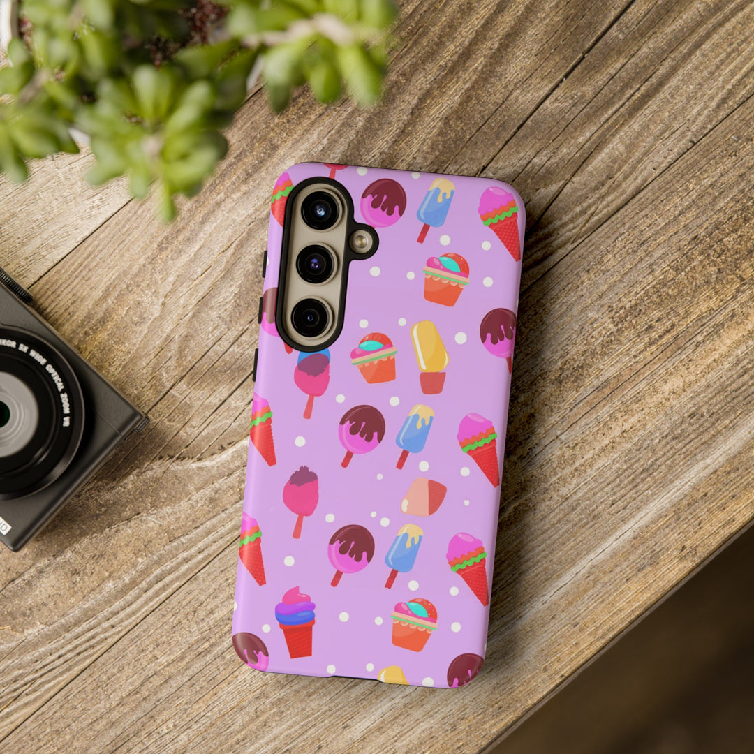 Cute Samsung Case | Cool Iphone Case | Summer Pink Ice - Cream, Samsung S24, S23, S22, S21, IPhone 15 Case | Iphone 14 Case, Iphone 13 Case - Studio40ParkLane
