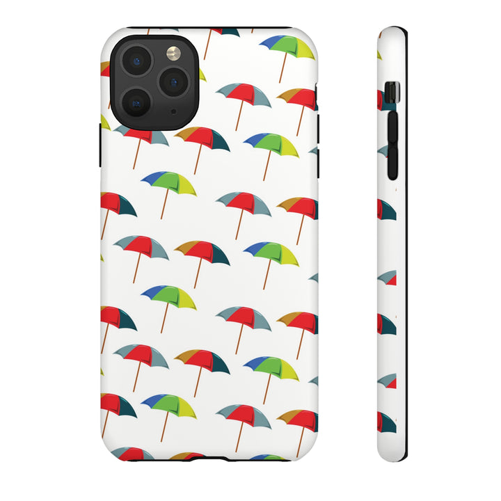 Cute IPhone Case | Colorful Beach Parasols, iPhone 15 Case | iPhone 15 Pro Case, Iphone 14 Case, Iphone 14 Pro Max Case, Protective Iphone Case - Studio40ParkLane