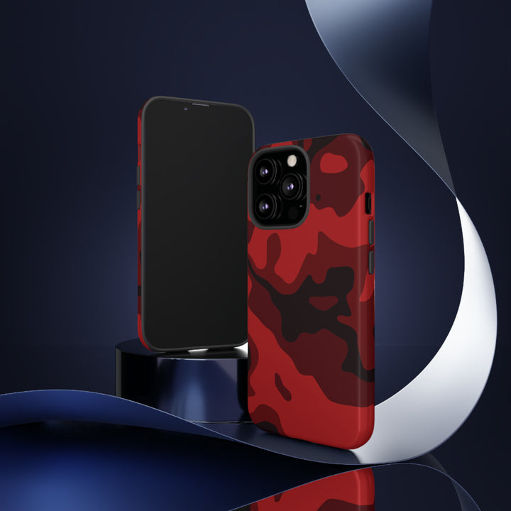 Cool Phone Case | Red Camouflage, For iPhone 15 Case | iPhone 15 Pro Case, Iphone 14 Case, Iphone 14 Pro Max Case, Protective Iphone Case - Studio40ParkLane