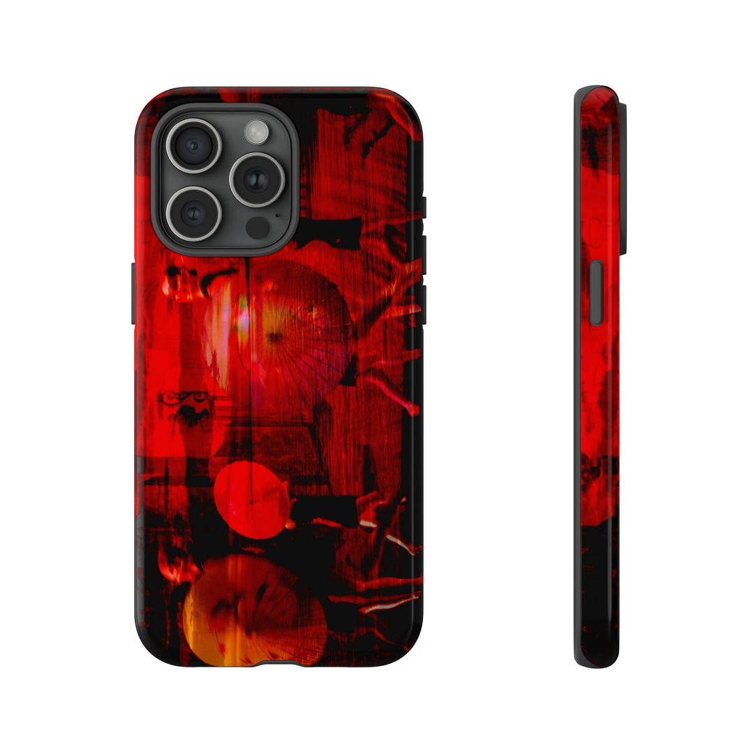 Cute IPhone Case | iPhone 15 Case | iPhone 15 Pro Max Case, Iphone 14 Case, Iphone 14 Pro Max Case IPhone Case for Art Lovers, Sunset Dance Red - Studio40ParkLane