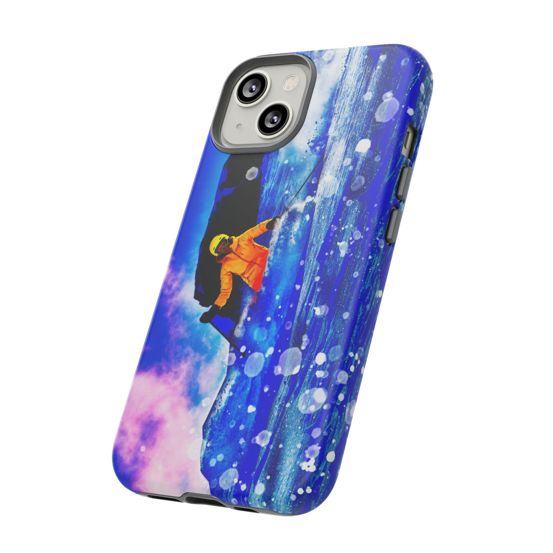 Cute IPhone Case | iPhone 15 Case | iPhone 15 Pro Max Case, Iphone 14 Case, Iphone 14 Pro Max Case IPhone Case for Art Lovers, Skier Mountain - Studio40ParkLane