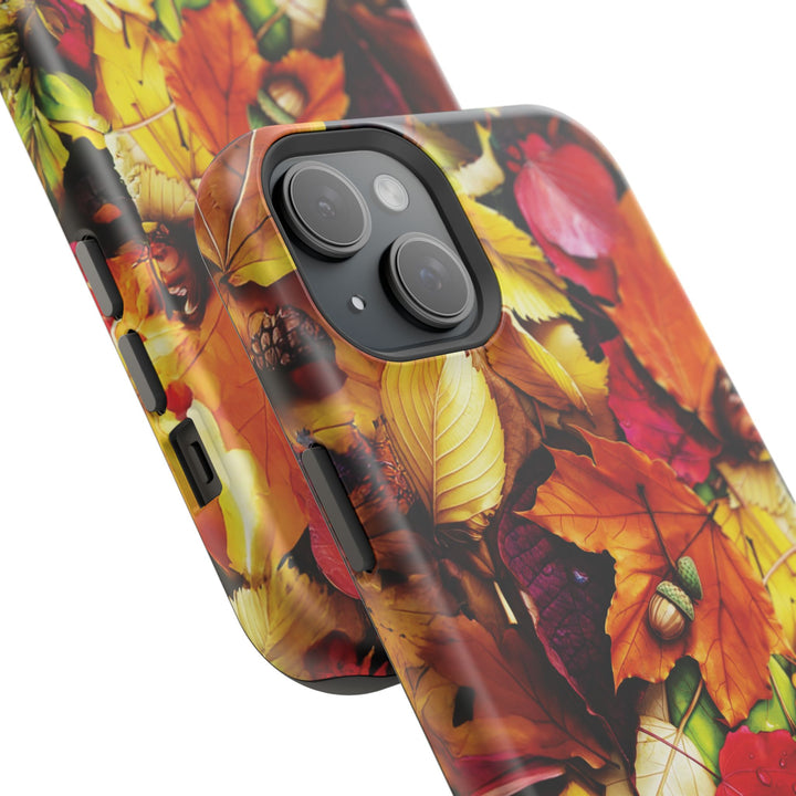 Aesthetic Tough Magsafe Fall Leaves Foliage Phone Case - For iPhone 17 Pro Max iPhone 16 Pro iPhone 15 Iphone 14 Plus 13 Pro 12 11 10 - Studio40ParkLane