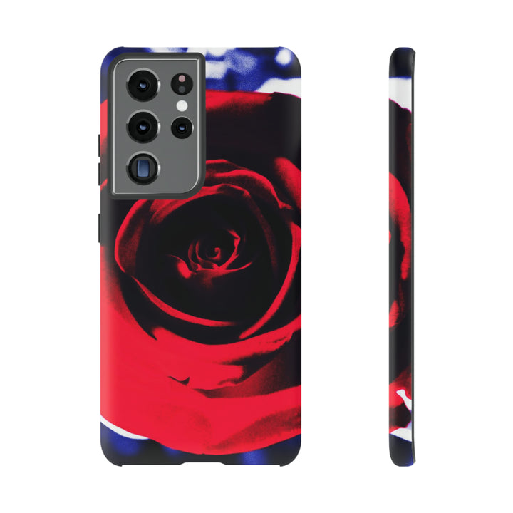 Cute Samsung Phone Case | Aesthetic Samsung Phone Case | Red Rose | Galaxy S23, S22, S21, S20 | Luxury Double Layer | Cool - Studio40ParkLane