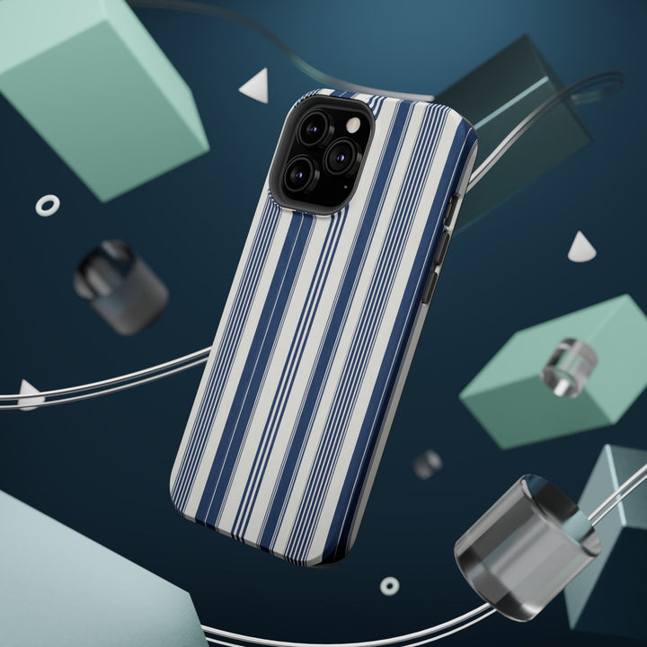 MagSafe Cute Phone Case, Coastal Striped Phone Case for iPhone 17 16 15 14 13 12 Pro Max, Samsung S26 S25 S24 Ultra case - Studio40ParkLane