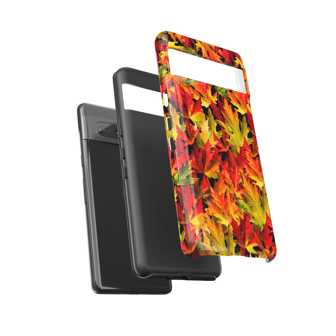 Fall Leaves Impact Resistant, Cute Phone Cases for Samsung S24, S23, S22, S21, IPhone 15 pro Iphone 14 pro Iphone 13 IPhone 12 Iphone 11 - Studio40ParkLane