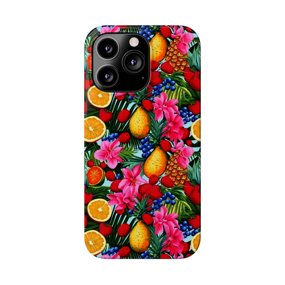 Slim Cute Phone Cases for Iphone - | iPhone 15 Case | iPhone 15 Pro Max Case, Iphone 14 Case, Iphone 14 Pro Max, Iphone 13, Summer Mixed Fruit - Studio40ParkLane