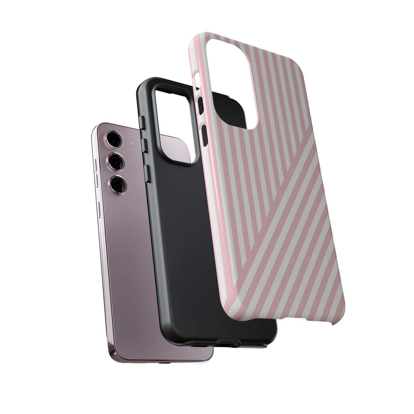 Custom Personalized Tough Phone Case - Aesthetic Stripes - For iPhone 17 Pro Max iPhone 16 Pro iPhone 15 Iphone 14 Iphone 13 Plus 13 12 11 - Studio40ParkLane