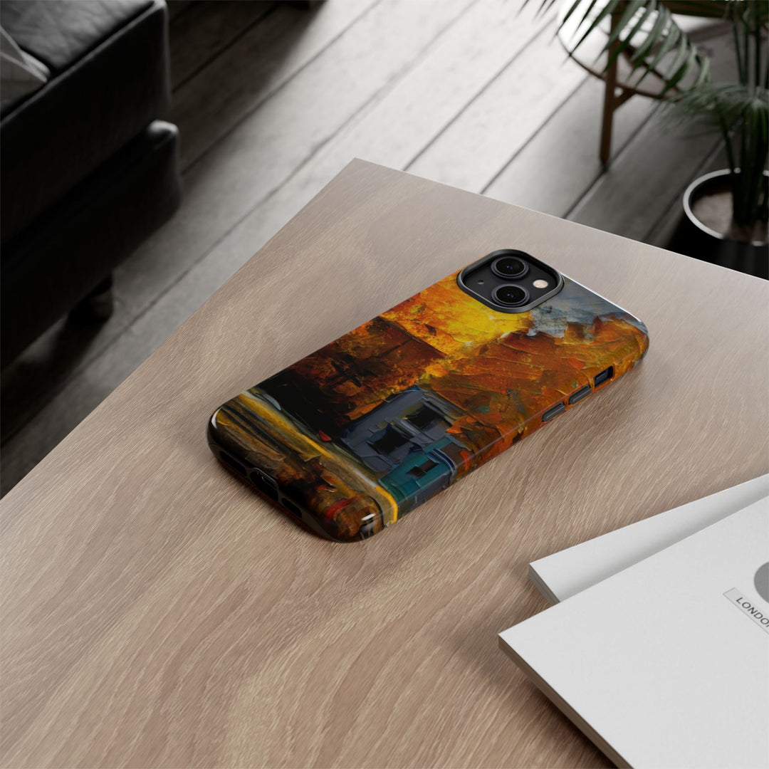 Impact Resistant, Fall Leaves Oil Painting, Cute Phone Cases for Samsung S24, S23, S22, S21, IPhone 15 pro Iphone 14 pro Iphone 13 IPhone 12 Iphone 11 - Studio40ParkLane