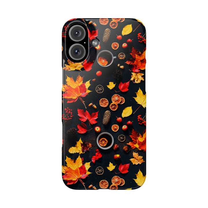 Slim Cute Fall Leaves Collage Phone Cases for Iphone | iPhone 15 Case | iPhone 15 Pro Max Case, Iphone 14, Iphone 14 Pro Max, Iphone 13, Iphone 16 - Studio40ParkLane