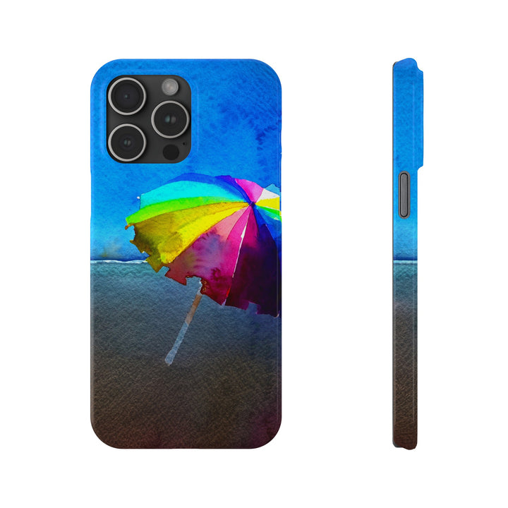 Slim Cute Phone Cases for Iphone - | iPhone 15 Case | iPhone 15 Pro Max Case, Iphone 14 Case, Iphone 14 Pro Max, Iphone 13, Summer Beach Umbrella - Studio40ParkLane