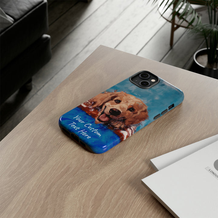 Personalize this Cute IPhone Case | Golden Retriever Dog iPhone Case, iPhone 15 Case | iPhone 15 Case, Iphone 14 Case, Iphone 14 Pro Max Case - Studio40ParkLane