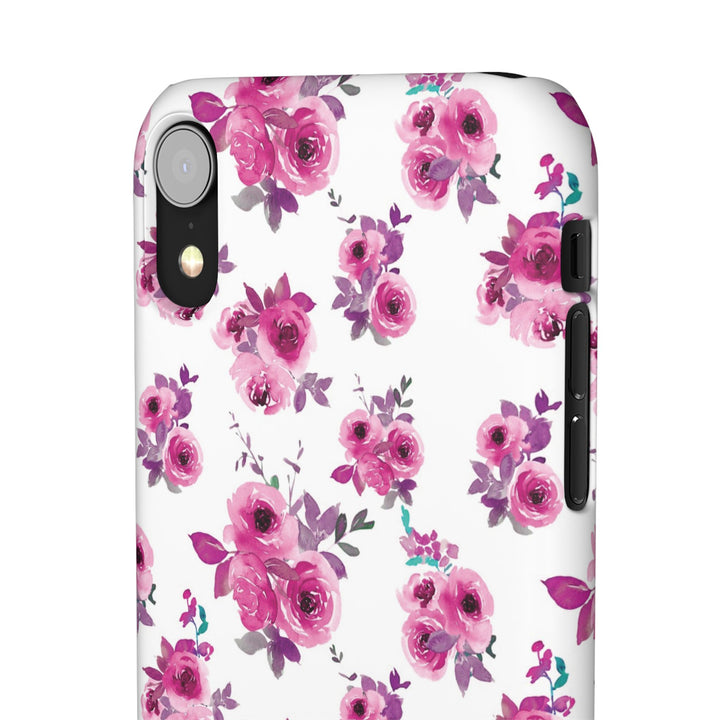 Sleek Snap Flowers Gift for Her Cute Phone Case for iPhone 16 15 14 13 12 11 X Xs Max Xr Pro Plus Samsung Galaxy S24 S23 S22 S21 S20 Ultra