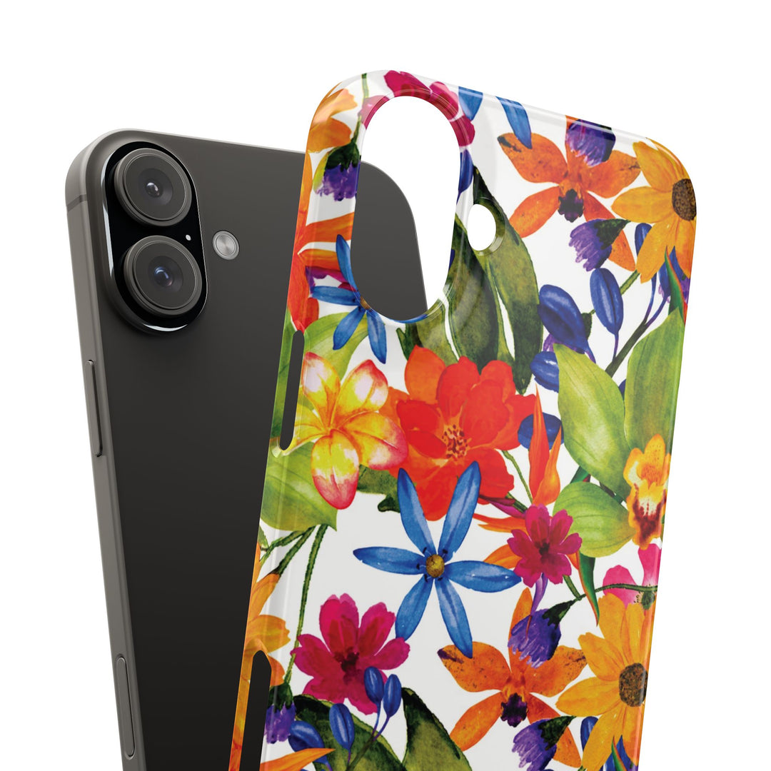 Sleek Snap Colorful Flowers Cute Phone Case for iPhone 16 15 14 13 12 11 X Xs Max Xr Pro Plus Samsung Galaxy S24 S23 S22 S21 S20 Note Ultra