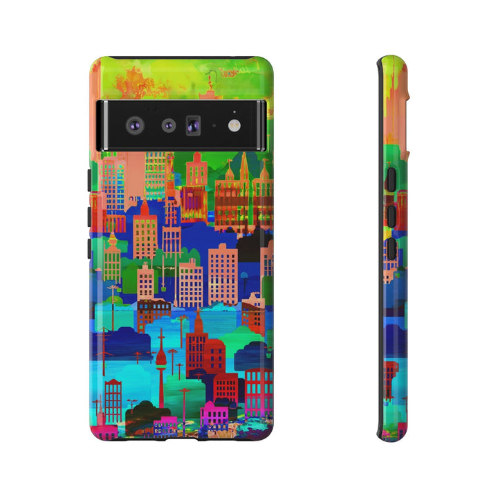 Cute Samsung Case | Cool Iphone Case | Summer City Skyline, Samsung S24, S23, S22, S21, IPhone 15 Case | Iphone 14 Case, Iphone 13 Case - Studio40ParkLane