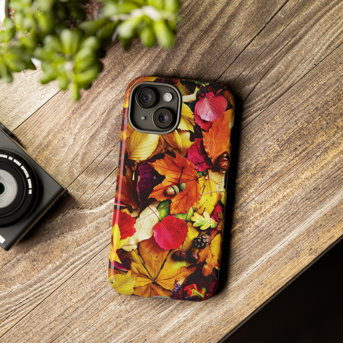 Aesthetic Tough Fall Leaves Foliage Premium Phone Case - For iPhone 17 Pro Max iPhone 16 Pro iPhone 15 Iphone 14 Plus 13 Pro 12 11 10 XR - Studio40ParkLane