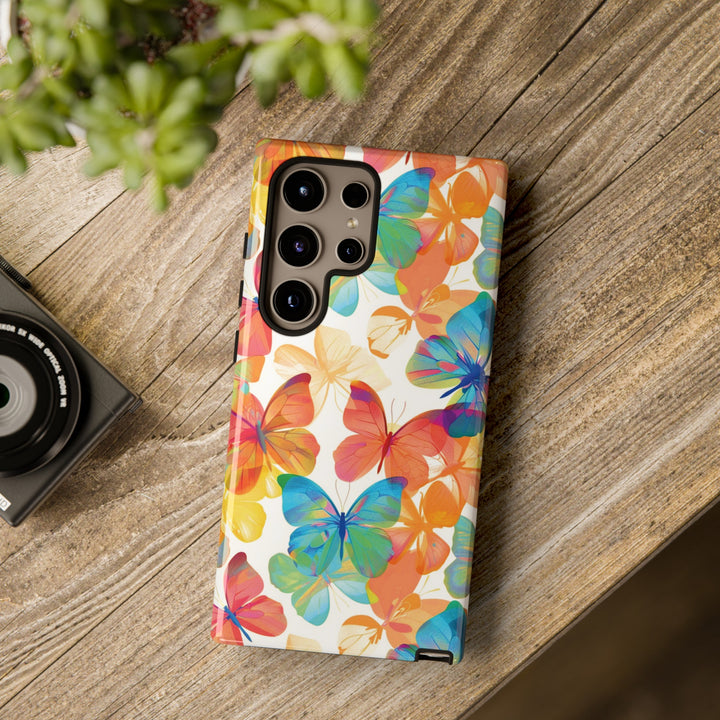 Cute Samsung Case | Cool Iphone Case | Summer Bright Butterflies, Samsung S24, S23, S22, S21, IPhone 15 Case | Iphone 14 Case, Iphone 13 Case - Studio40ParkLane