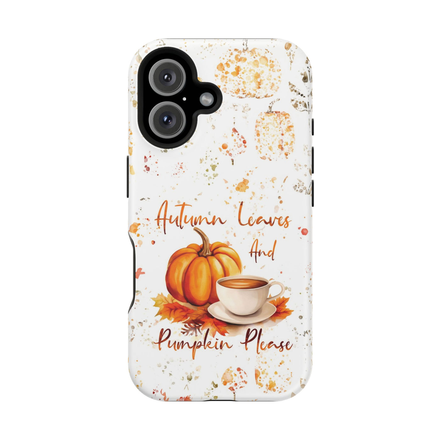 Fall Leaves Pumpkins Tough Magsafe Cute Phone Cases for Iphone | iPhone 15 Case | iPhone 15 Pro Max Case, Iphone 14, Iphone 14 13 12 11 10 9 8 7 - Studio40ParkLane