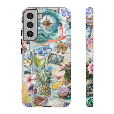 Impact Resistant, Travel Coquette Collage, Cute Phone Cases for Samsung S24, S23, S22, S21, IPhone 15 pro Iphone 14 pro Iphone 13 IPhone 12 Iphone 11