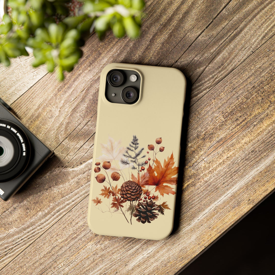 Slim Fall Leaves Foliage Cute Phone Cases for Iphone 16 | iPhone 15 Case | iPhone 15 Pro Max Case, Iphone 14, Iphone 14 Pro Max, Iphone 13, Slim Mom Dad Gift - Studio40ParkLane