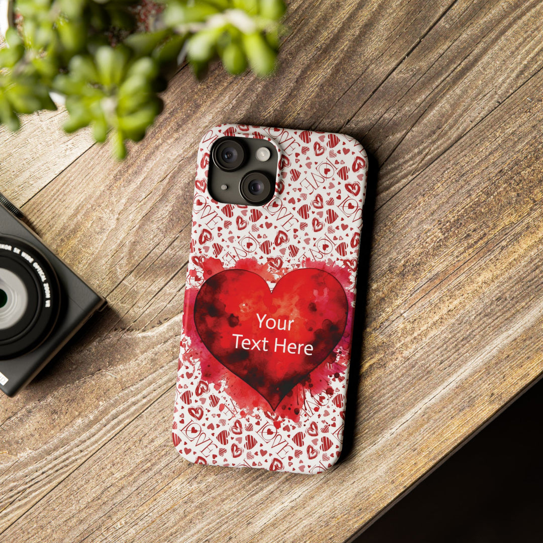 Slim Cute Phone Cases for Iphone - | iPhone 15 Case | iPhone 15 Pro Max Case, Iphone 14 Case, Iphone 14 Pro Max, Iphone 13, Valentine Hearts Love - Studio40ParkLane