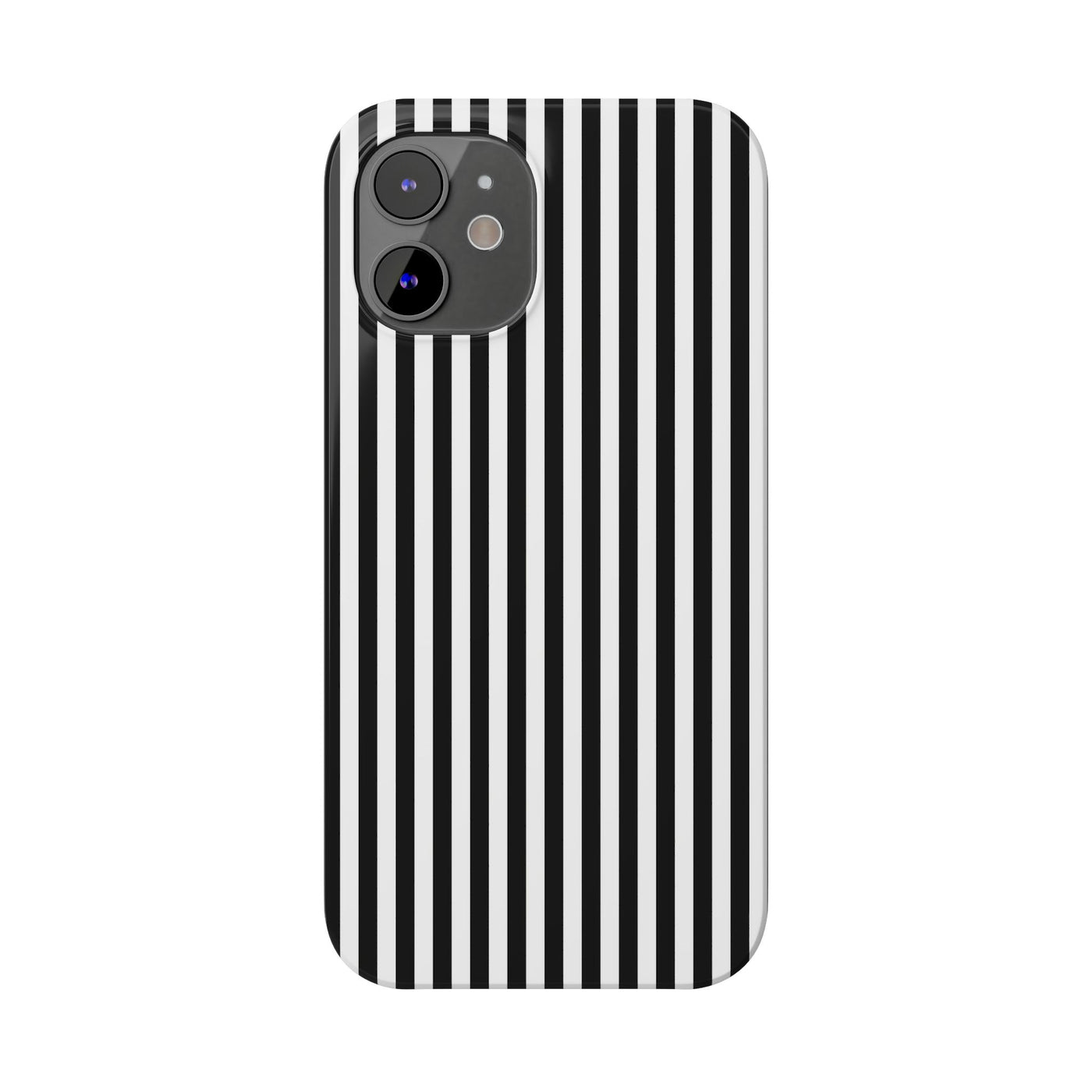 Slim Black White Striped Cute Phone Case for Iphone 16 - | iPhone 15 Pro Max Case | iPhone 14 Case Iphone 13 12 11 10 9 8 7 Gift for Her - Studio40ParkLane