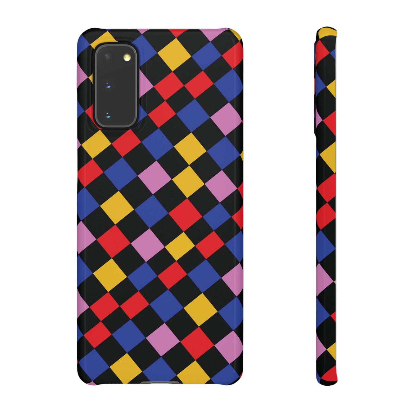 Colorful Checkerboard Cute Phone Case - Sleek Snap - for iPhone 16 15 14 13 12 11 Max Pro Plus Samsung Galaxy S24 S23 S22 S21 S20 Plus Ultra - Studio40ParkLane