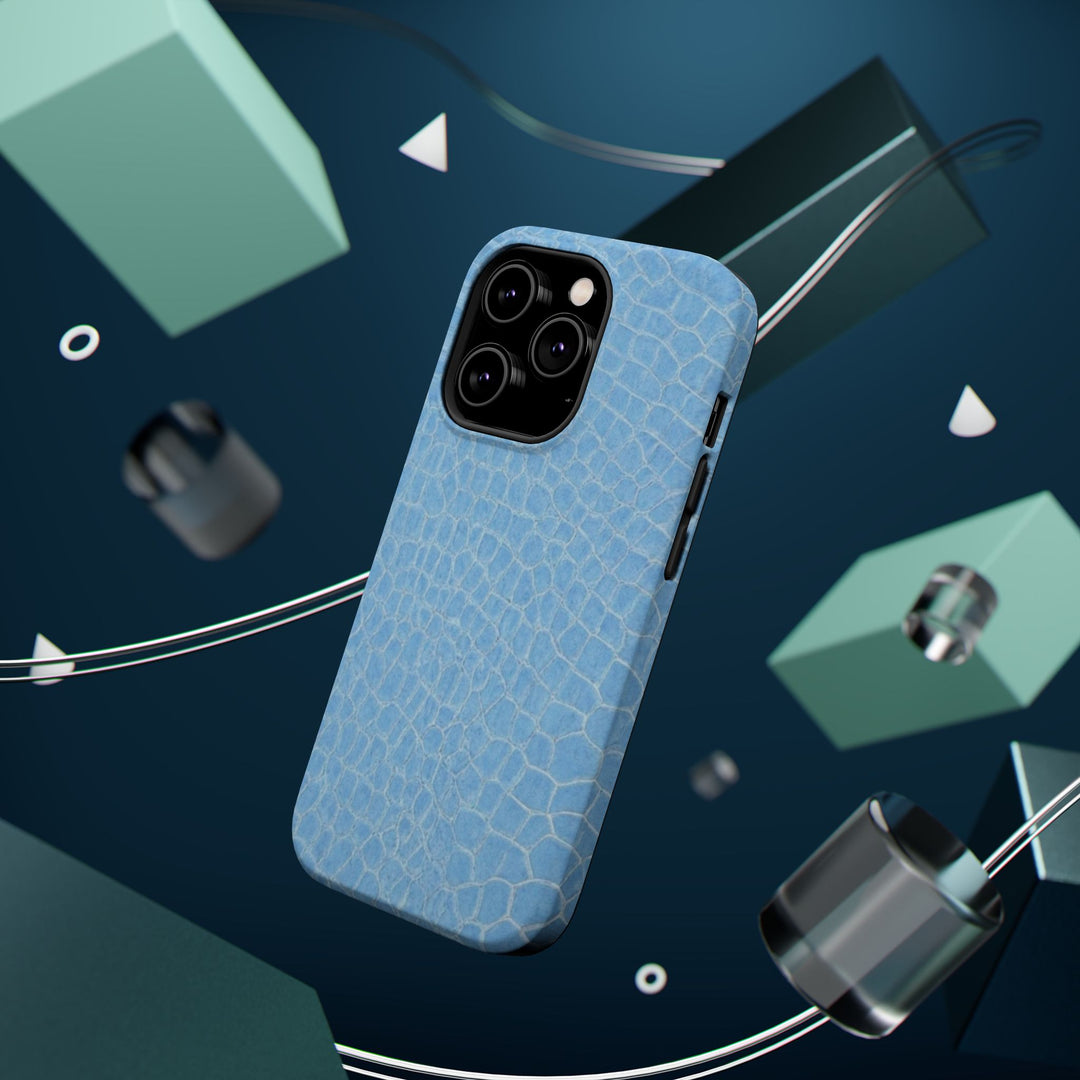 Non Leather Blue Color Pattern Magsafe Cute Phone Case for Iphone Gift for Her, | iPhone 15 Case | iPhone 15 Pro Max Case, Iphone 14, Iphone 14 Pro Max, Iphone 13, Iphone 16 - Studio40ParkLane