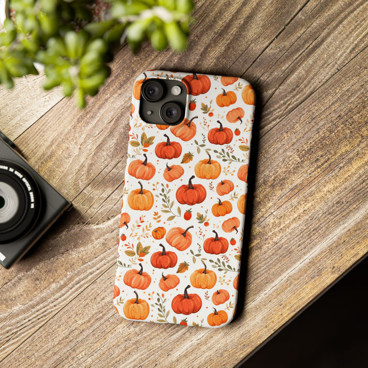 Slim Fall Autumn Pumpkins Gift for Her Cute Phone Cases for Iphone 16 | iPhone 15 Case | iPhone 15 Pro Max Case, Iphone 14, Iphone 14 Pro Max, Iphone 13, Slim - Studio40ParkLane