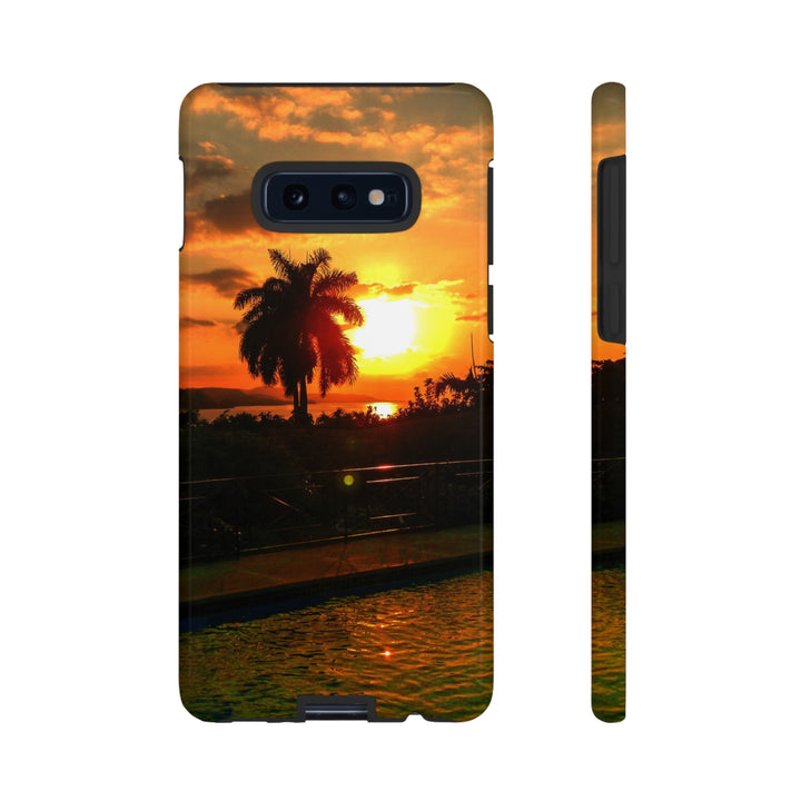 Cute Samsung Case | Cool Iphone Case | Summer Jamaica Pool Sunset, Samsung S24, S23, S22, S21, IPhone 15 Case | Iphone 14 Case, Iphone 13 Case - Studio40ParkLane