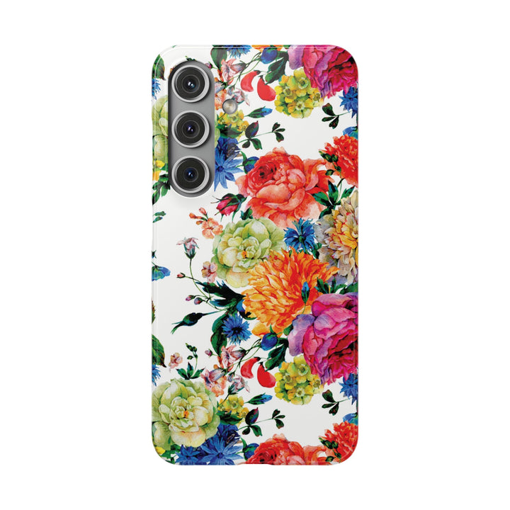 Sleek Snap Colorful Flowers Cute Phone Case for iPhone 16 15 14 13 12 11 X Xs Max Xr Pro Plus Samsung Galaxy S24 S23 S22 S21 S20 Note Ultra