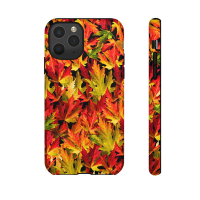 Fall Leaves Impact Resistant, Cute Phone Cases for Samsung S24, S23, S22, S21, IPhone 15 pro Iphone 14 pro Iphone 13 IPhone 12 Iphone 11