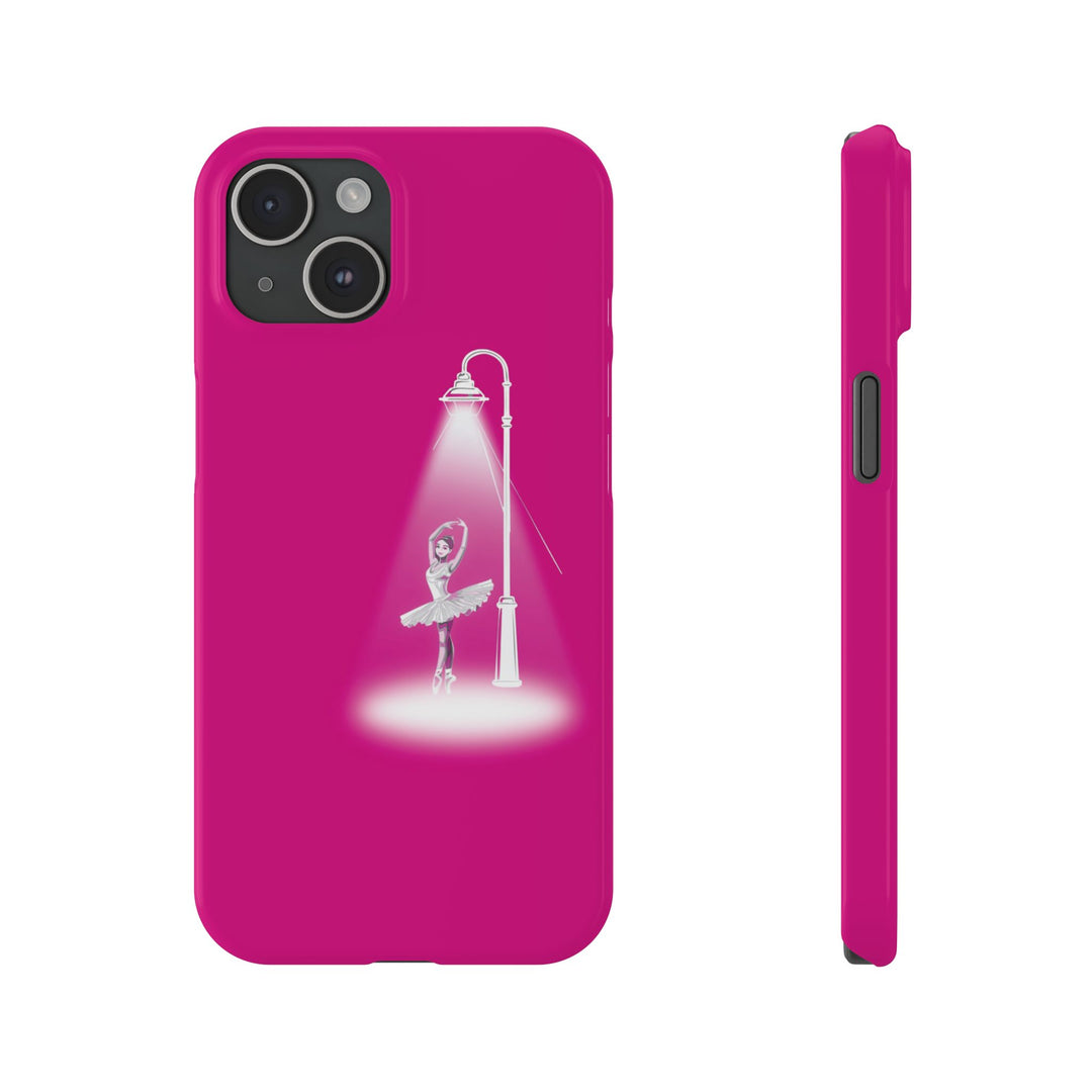 Slim Pink Ballet Dancer Spotlight Gift for Her Cute Phone Cases for Iphone 16 Pro Max | iPhone 15 Case | iPhone 15 Pro Max Case, Iphone 14, 13, 12, 11, 10, 8, 7 - Studio40ParkLane