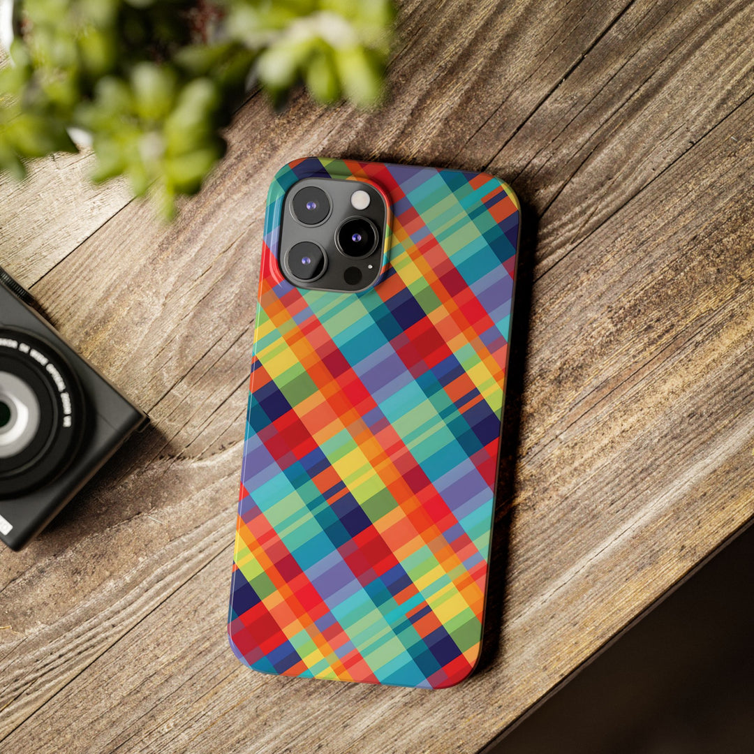 Slim Checkered Plaid Gift for Her Cute Phone Cases for Iphone 16 Pro Max | iPhone 15 Case | iPhone 15 Pro Max Case, Iphone 14, 13, 12, 11, 10, 8, 7 - Studio40ParkLane