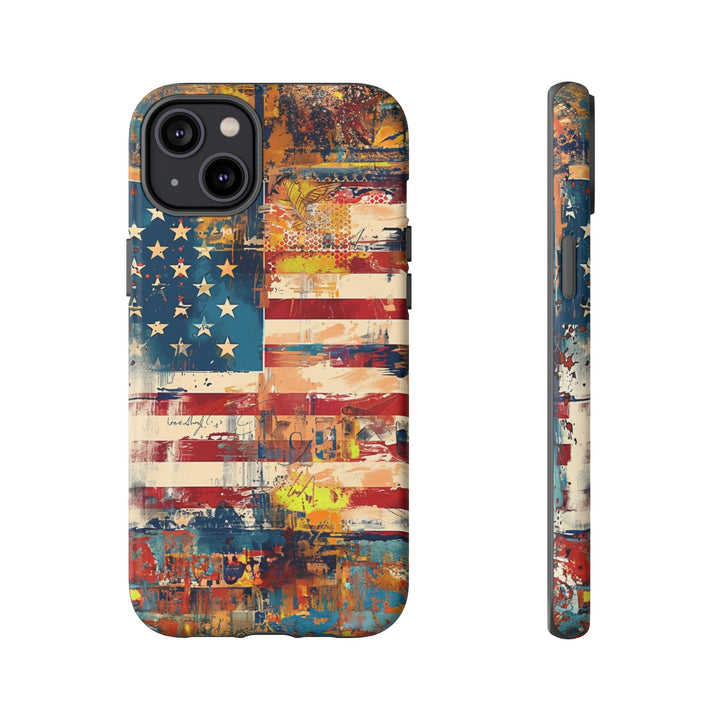 Impact Resistant, American Flag, Cute Phone Cases for Samsung S24, S23, S22, S21, IPhone 15 pro Iphone 14 pro Iphone 13 IPhone 12 Iphone 11 - Studio40ParkLane