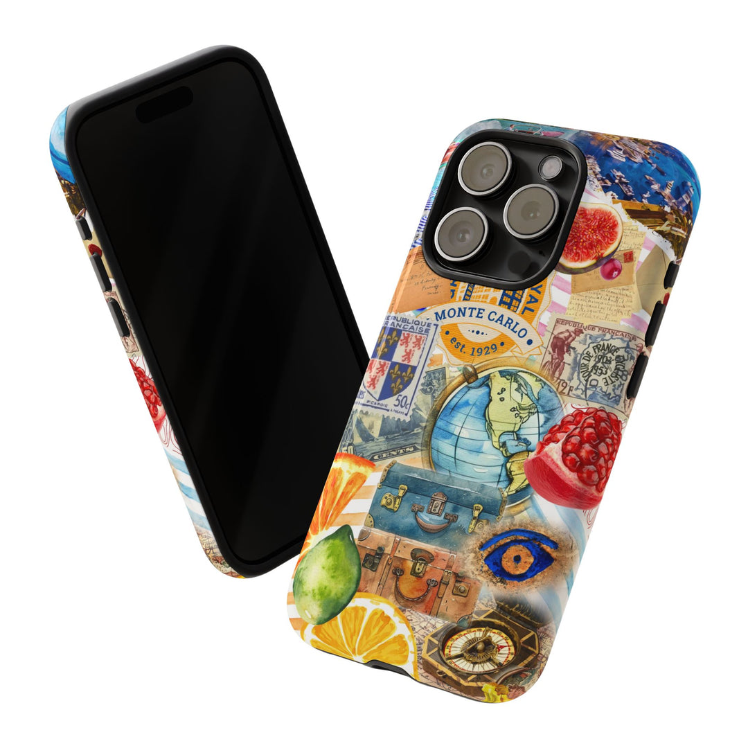 Cute European Summer Collage Phone Case, for IPhone 16 Case | Iphone 15, Iphone 14, IPhone 13 Case, 11 8 7, Samsung Galaxy S24, S23, S22, S21 Extra Protective - Studio40ParkLane