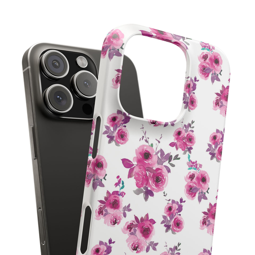 Sleek Snap Flowers Gift for Her Cute Phone Case for iPhone 16 15 14 13 12 11 X Xs Max Xr Pro Plus Samsung Galaxy S24 S23 S22 S21 S20 Ultra