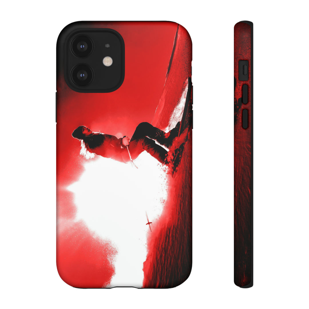 Cute IPhone Case | iPhone 15 Case | iPhone 15 Pro Max Case, Iphone 14 Case, Iphone 14 Pro Max Case IPhone Case for Art Lovers - Red Skier - Studio40ParkLane