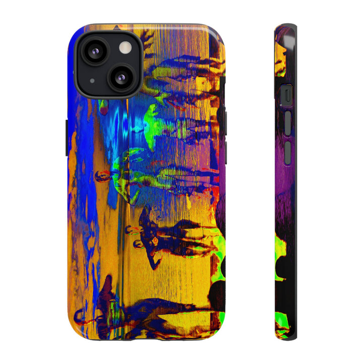 Cute IPhone Case | iPhone 15 Case | iPhone 15 Pro Max Case, Iphone 14 Case, Iphone 14 Pro Max Case IPhone Case for Art Lovers, Sunset Dance Blue Yellow - Studio40ParkLane
