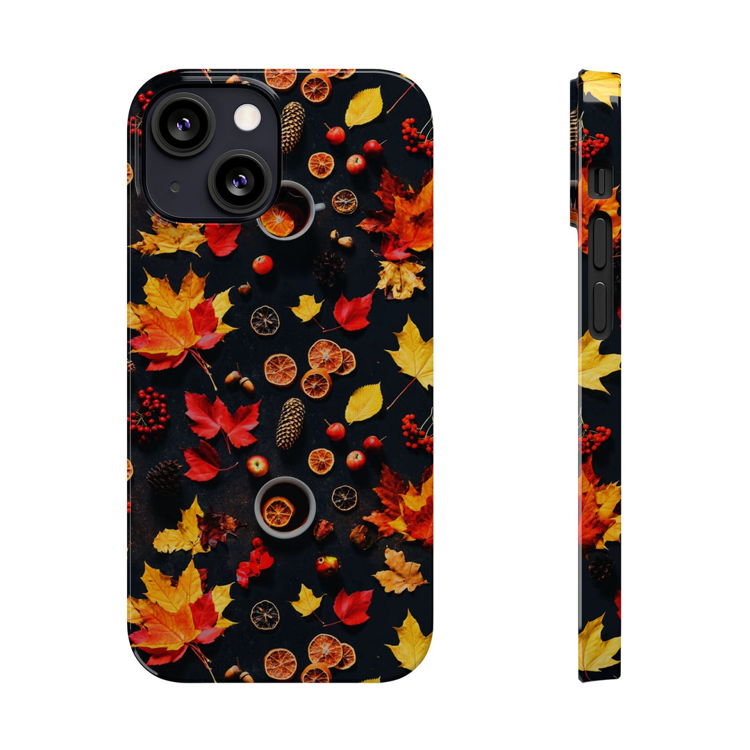 Slim Cute Fall Leaves Collage Phone Cases for Iphone | iPhone 15 Case | iPhone 15 Pro Max Case, Iphone 14, Iphone 14 Pro Max, Iphone 13, Iphone 16 - Studio40ParkLane