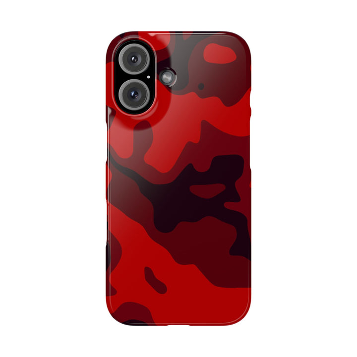Slim Cute Phone Cases for Iphone - | iPhone 15 Case | iPhone 15 Pro Max Case, Iphone 14 Case, Iphone 14 Pro Max, Iphone 13, Red Camo Camouflage - Studio40ParkLane
