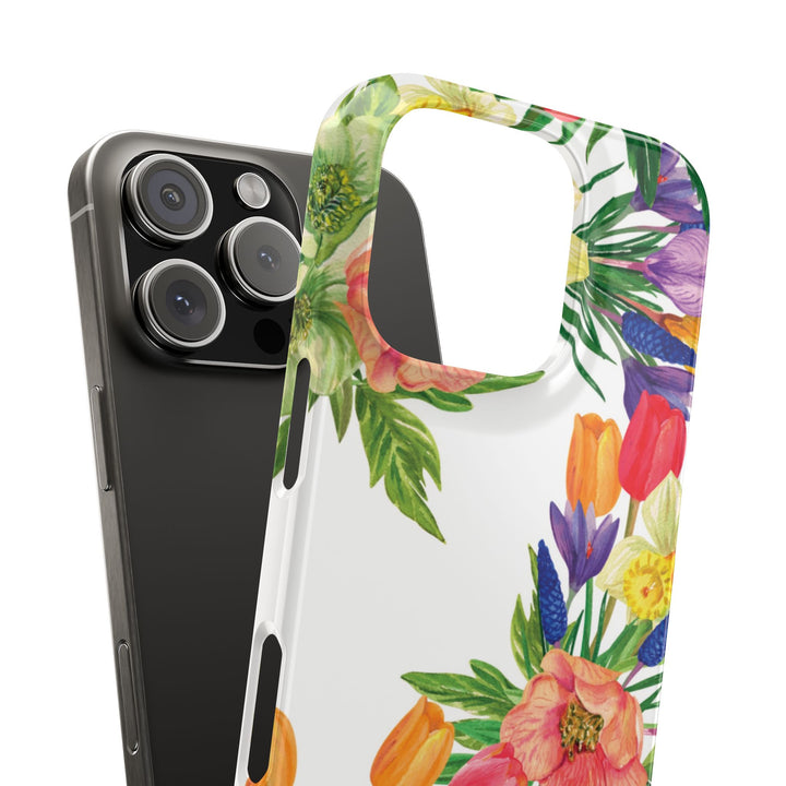 Slim Spring Flowers Gift for Her Cute Phone Cases for Iphone 16 Pro Max | iPhone 15 Case | iPhone 15 Pro Max Case, Iphone 14, 13, 12, 11, 10, 8, 7 - Studio40ParkLane