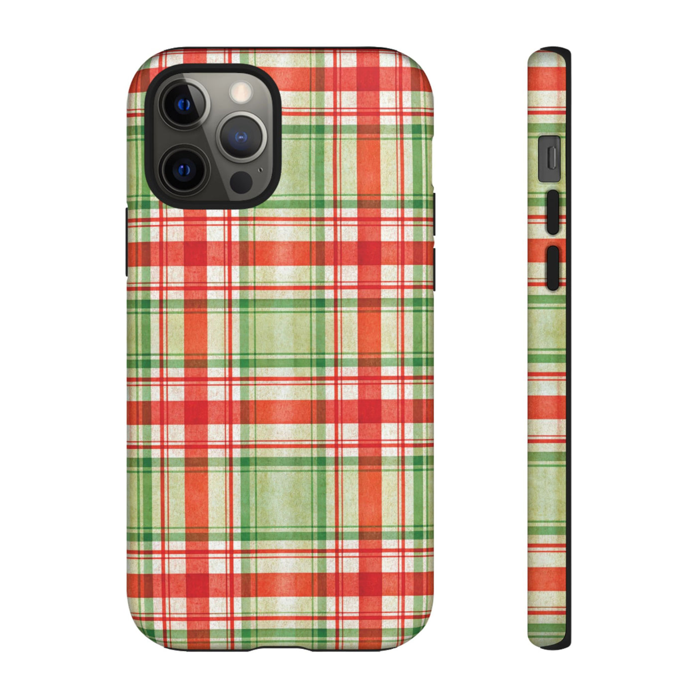 Aesthetic Tough Red Green Checkered Premium Phone Case - For iPhone 17 Pro Max iPhone 16 Pro iPhone 15 Iphone 14 Plus 13 Pro 12 11 10 XR XS - Studio40ParkLane